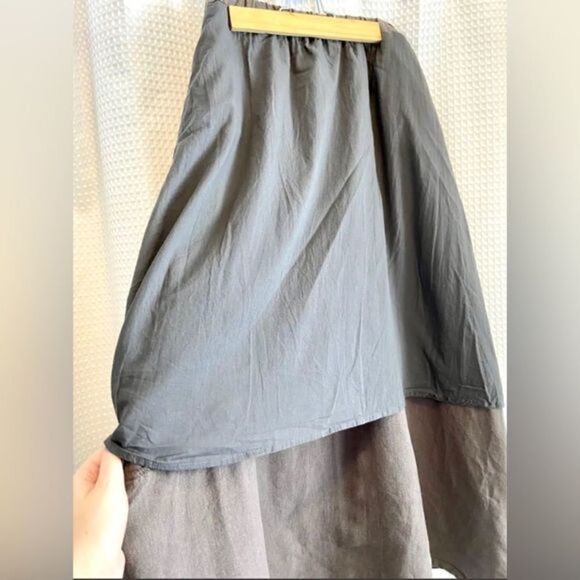 Women’s Asian brand 100%‎ Linen brown elastic waist maxi skirt size small - Picture 9 of 16